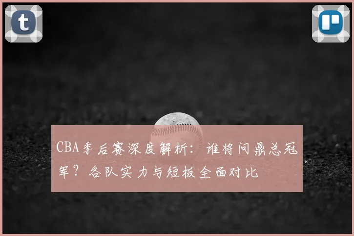 CBA季后赛深度解析:谁将问鼎总冠军?各队实力与短板全面对比